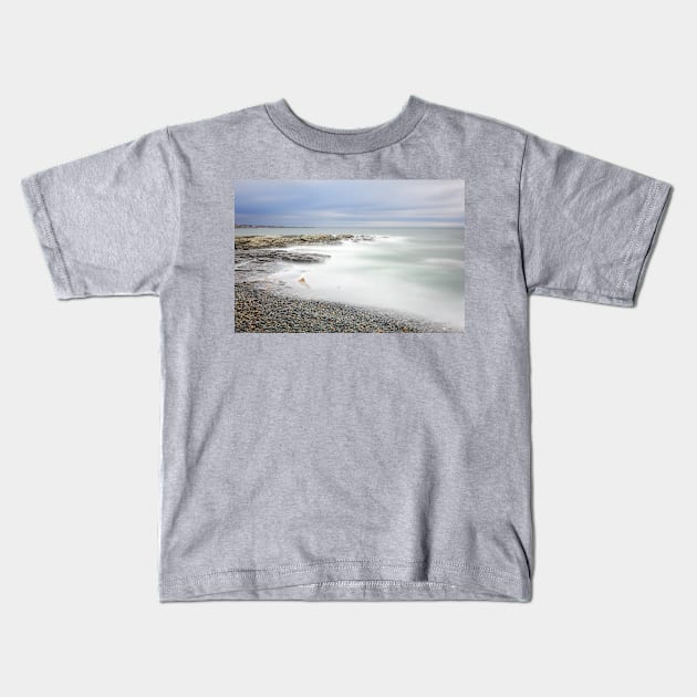 Mystic Seascape Brenton Point Kids T-Shirt by mcdonojj